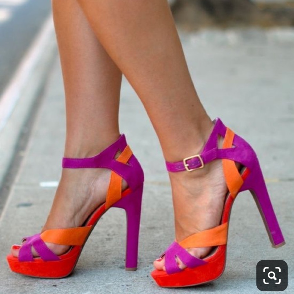 Sole Society color block heels